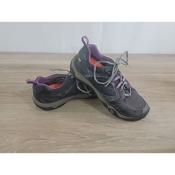 Merrell Shoes - Merrell Proterra Gore-Tex Black Purple Hiking Shoes J48118 Women's Size 8.5‎